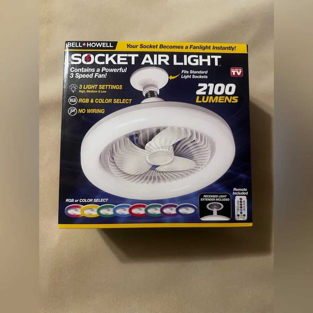 Socket Air Light with RGB Color Select